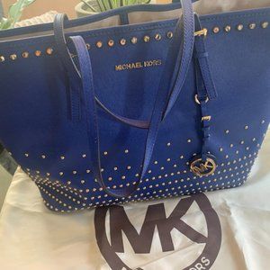 Michael Kors, blue tote bag